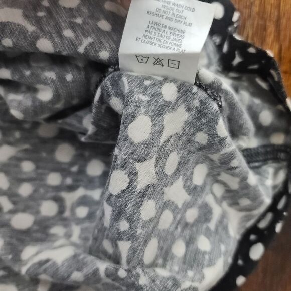 Theory Black and White Circles Short Sleeve T-shirt Medium - Picture 5 of 7